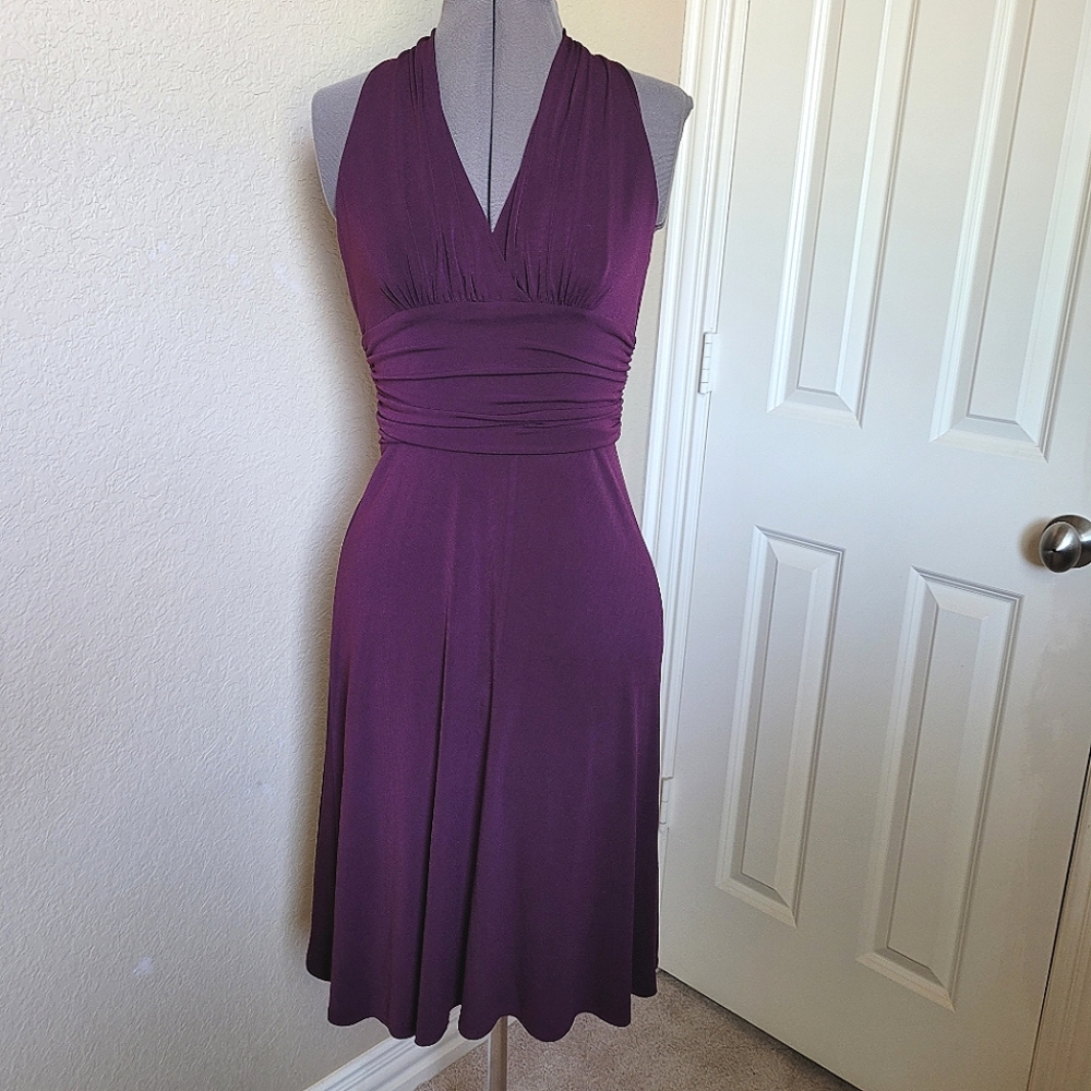 Purple Halter Dress